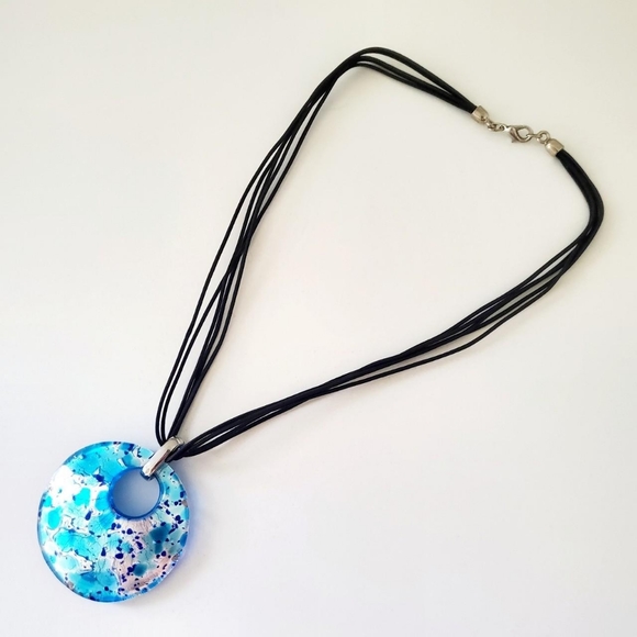 Art Glass Necklace - Picture 1 of 3